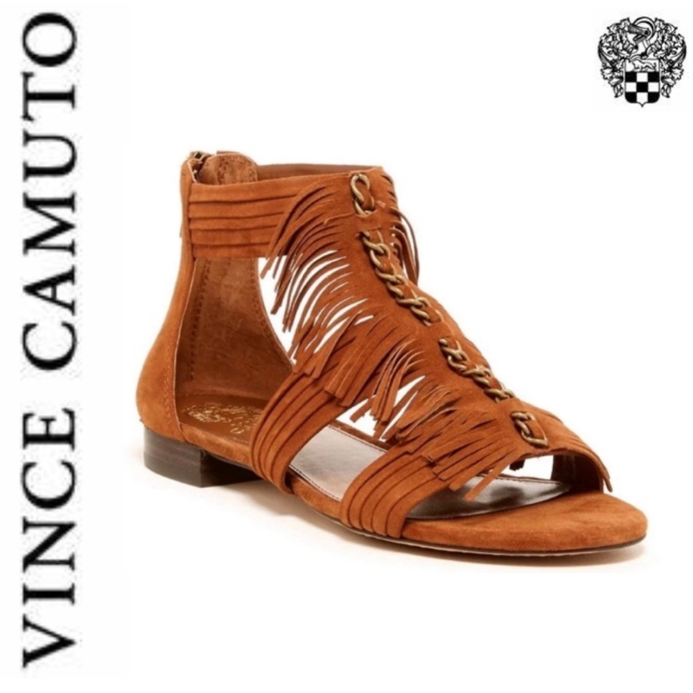 Vince Camuto Hershell Fringe Sandal New In Box Size 7.5 Brand New